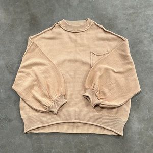 Lightweight Bubble Sleeve Sweater
